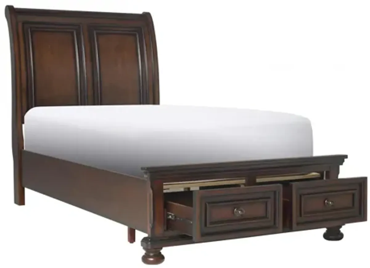 Donegan Sleigh Platform Storage Bed