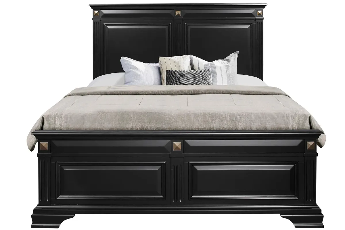 Carter Bed in Black by Global Furniture Furniture USA