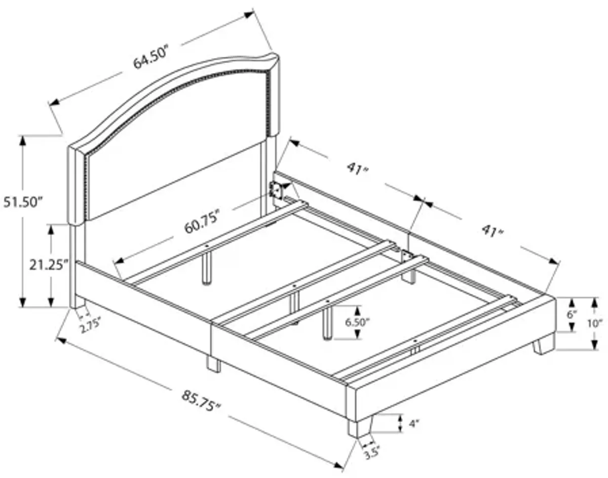 Monarch Specialties Queen Bed