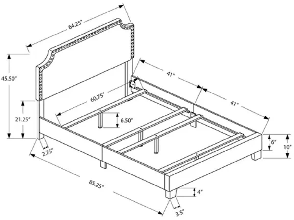 Monarch Specialties Queen Bed