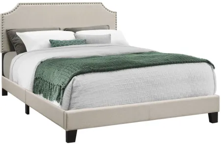 Monarch Specialties Queen Bed in Beige by Monarch Specialties