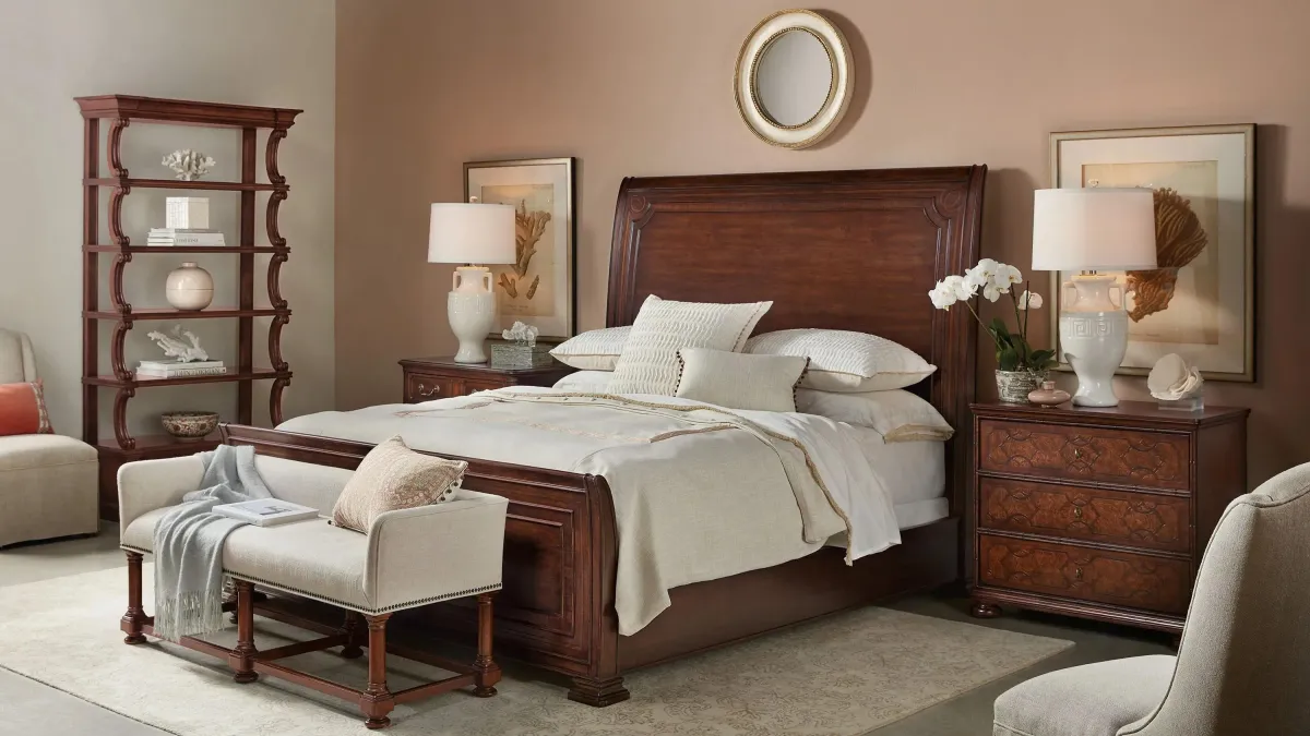 Charleston Queen Sleigh Bed