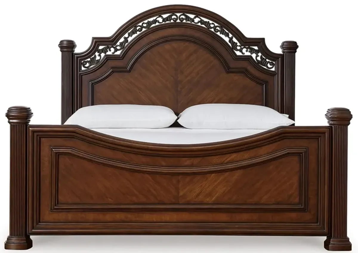 Lavinton Poster Bed in Brown by Ashley Furniture