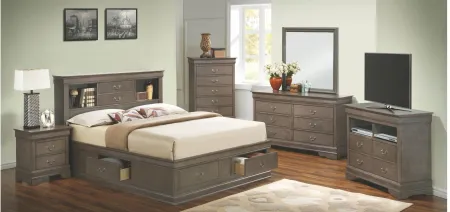 Rossie Captains Storage Bed in Gray by Glory Furniture