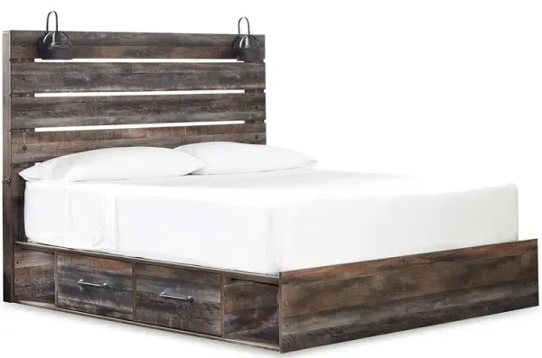 Drystan Panel Bed with Storage