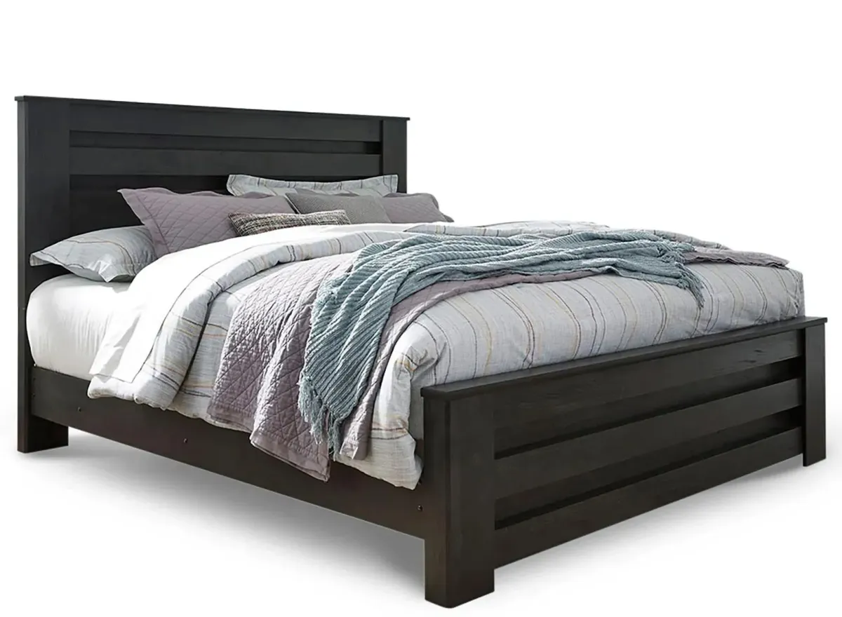 Brinxton Panel Bed in Charcoal by Ashley Furniture