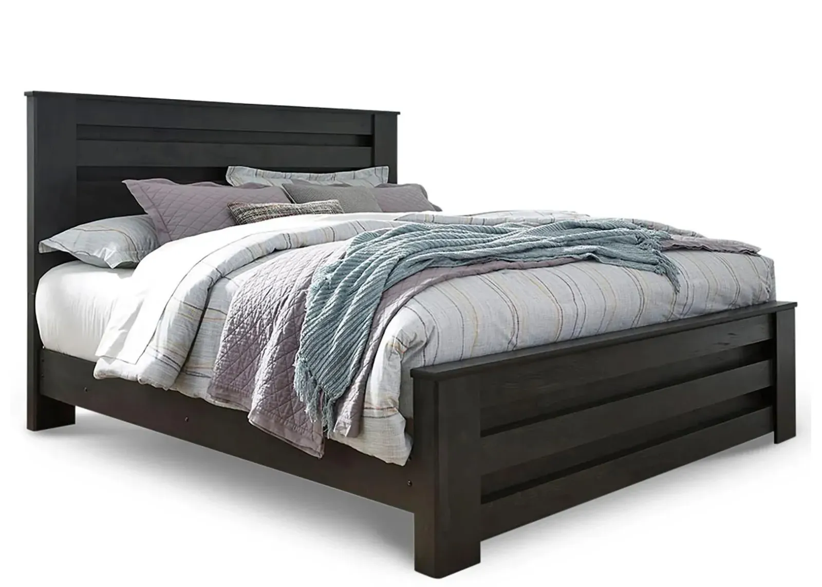 Brinxton Panel Bed in Charcoal by Ashley Furniture