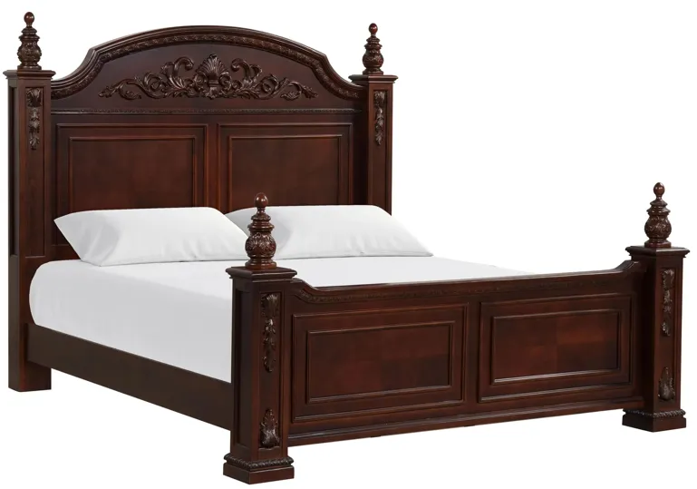 Lyndon Bed in Cherry by Glory Furniture