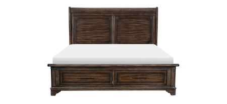 Leesa Eastern King Bed in Rustic Brown by Homelegance