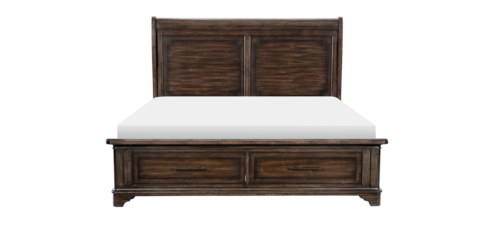 Leesa Cali King Bed in Rustic Brown by Homelegance