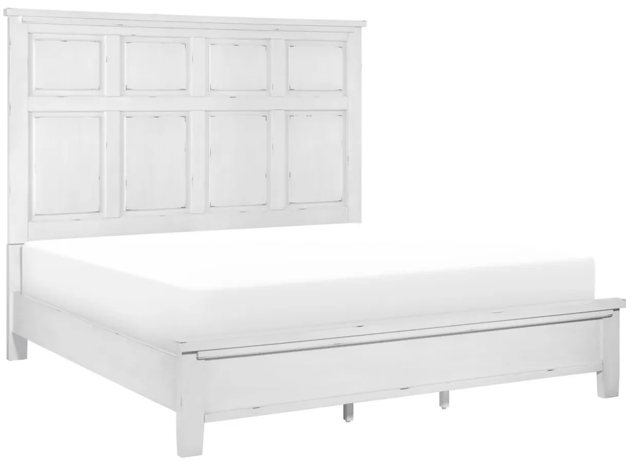 Herman Eastern King Bed in Antique White by Homelegance