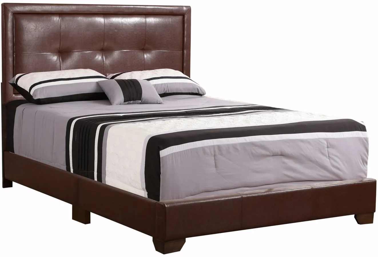 Panello King Bed in LIGHT BROWN by Glory Furniture