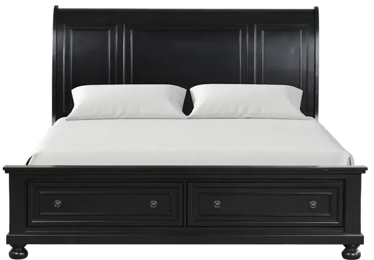 Meade Storage Bed in Black by Glory Furniture