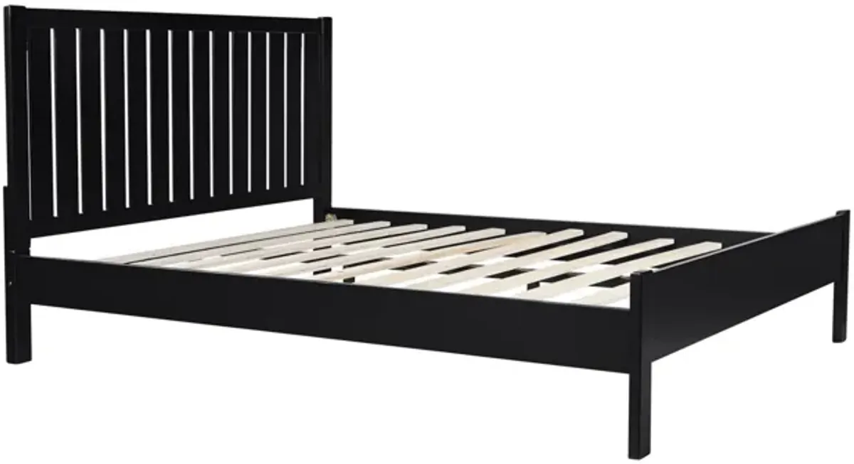 Graham Platform Bed in Black by CAMDEN ISLE