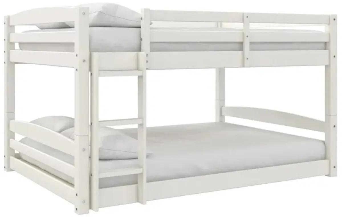 Atwater Living Aaida Full-Over-Full Floor Bunk Bed in White by DOREL HOME FURNISHINGS