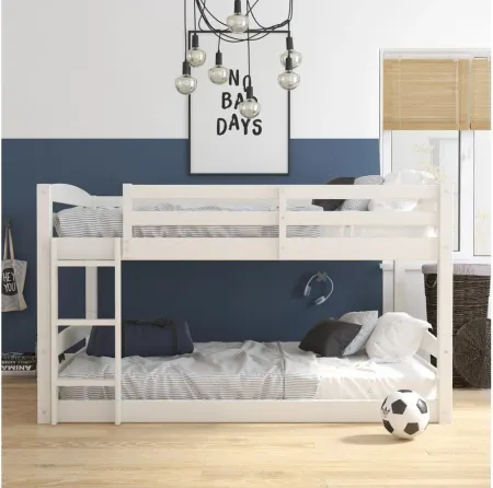 Atwater Living Aaida Full-Over-Full Floor Bunk Bed in White by DOREL HOME FURNISHINGS