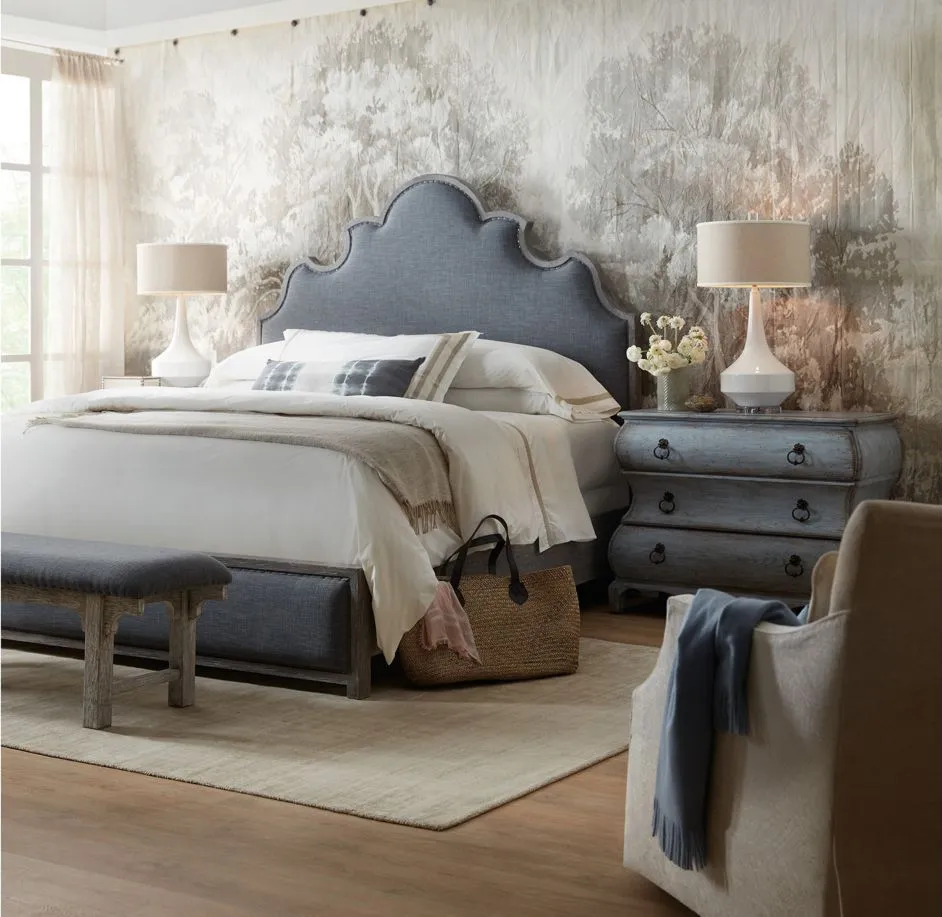 Beaumont Upholstered Bed in Gray by Hooker Furniture