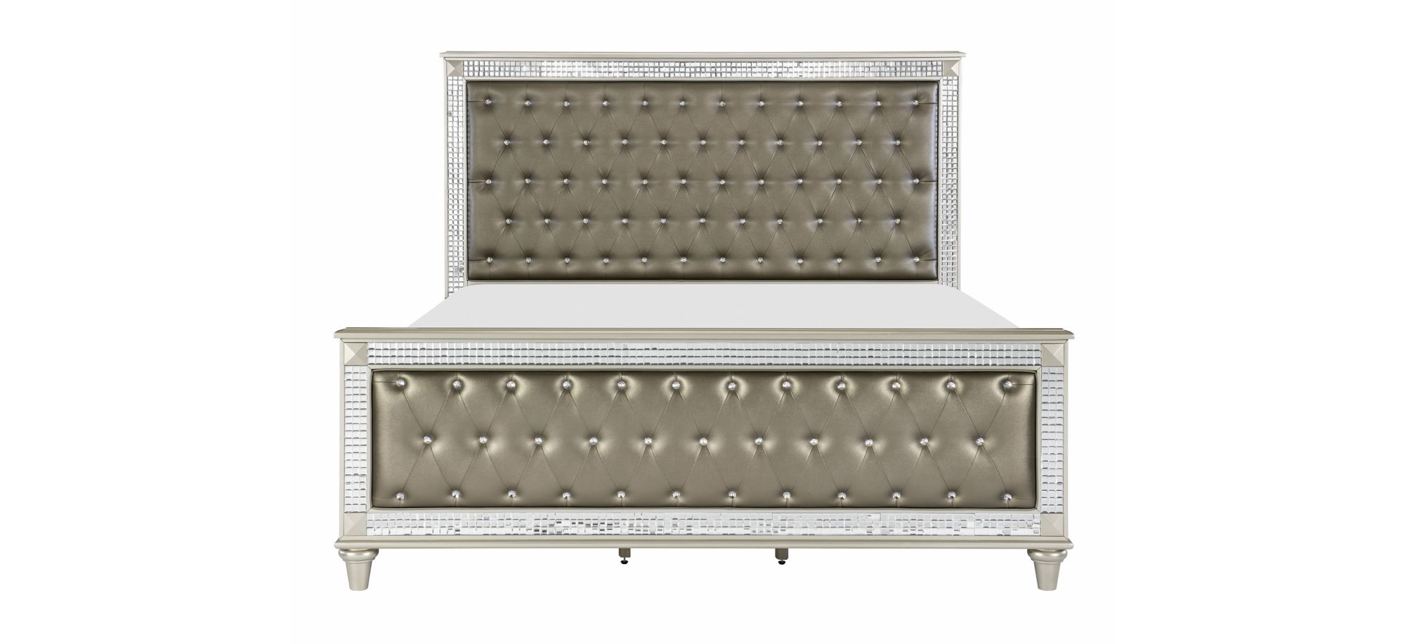 Lovell Cali King Bed in champagne by Homelegance