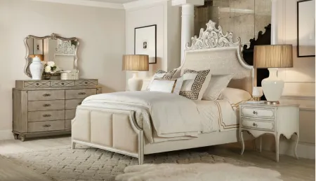 Sanctuary Anastasie Uph Bed in White by Hooker Furniture