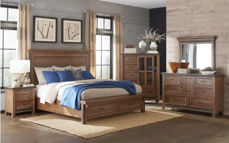 Taos Queen Storage Bed in Canyon Brown by Intercon