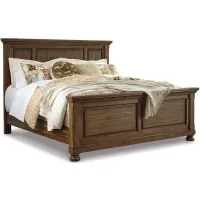 Flynnter Panel Bed in Medium Brown by Ashley Furniture
