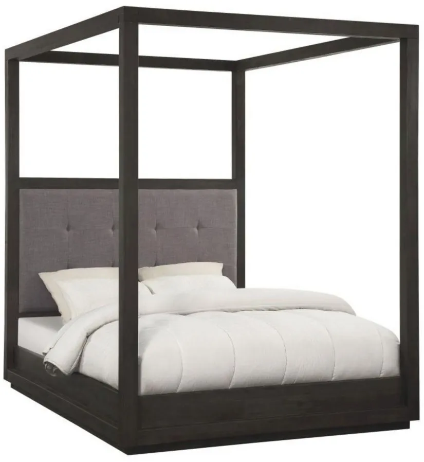 Oxford King Canopy Bed in Blue by Bellanest