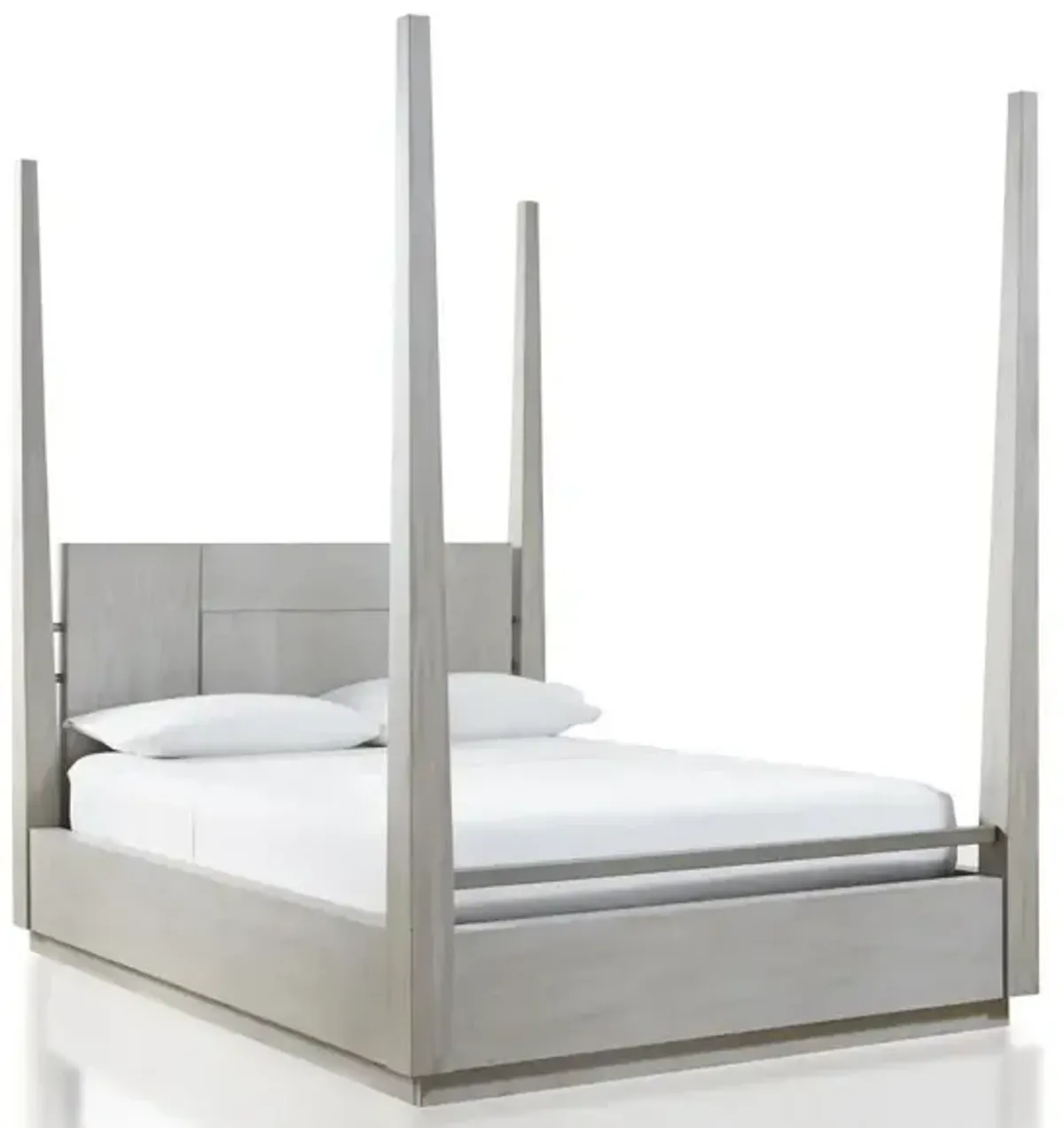 Destination King Poster Bed in Gray by Bellanest