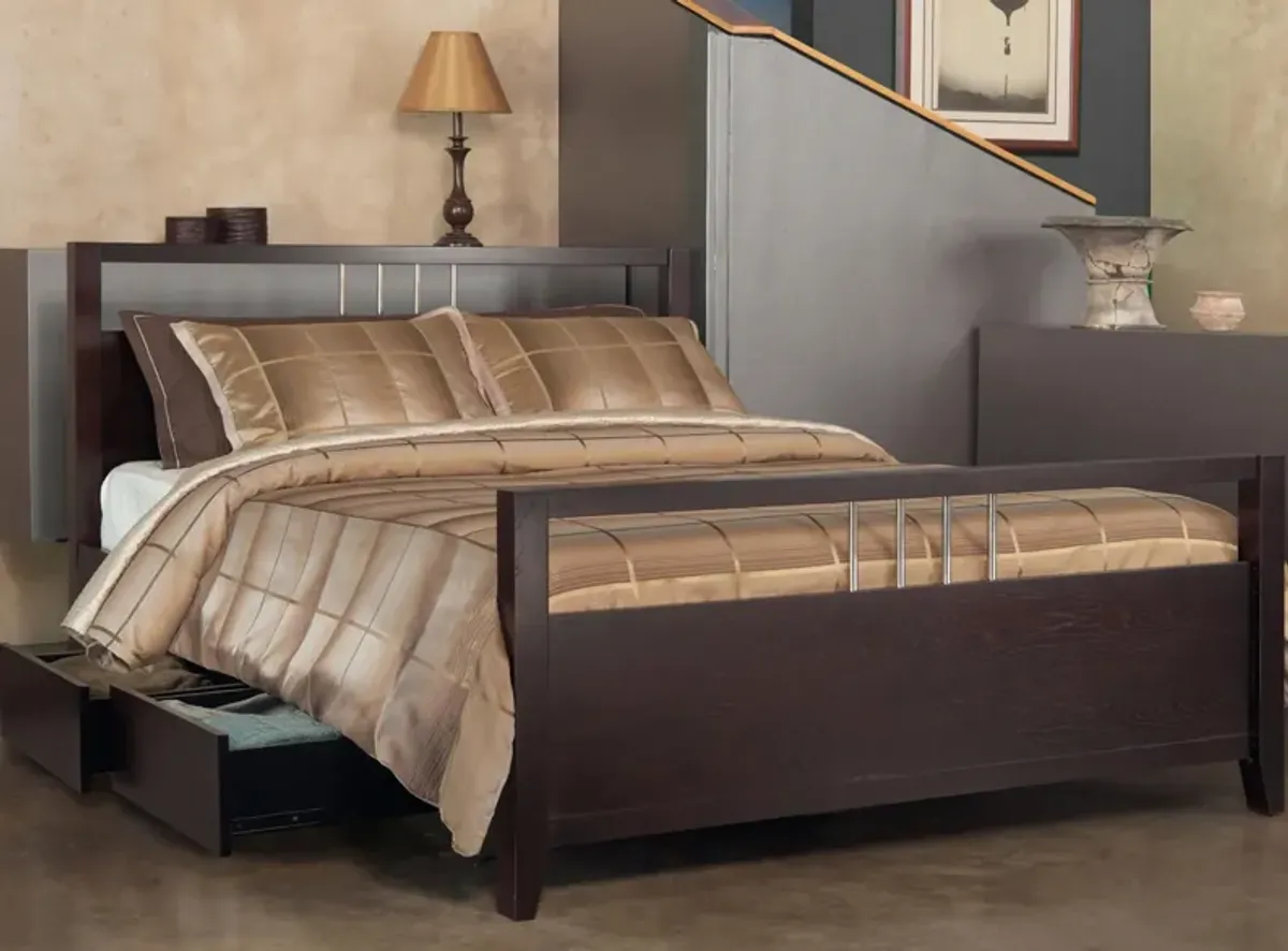 Nevis Storage Bed in Espresso by Bellanest