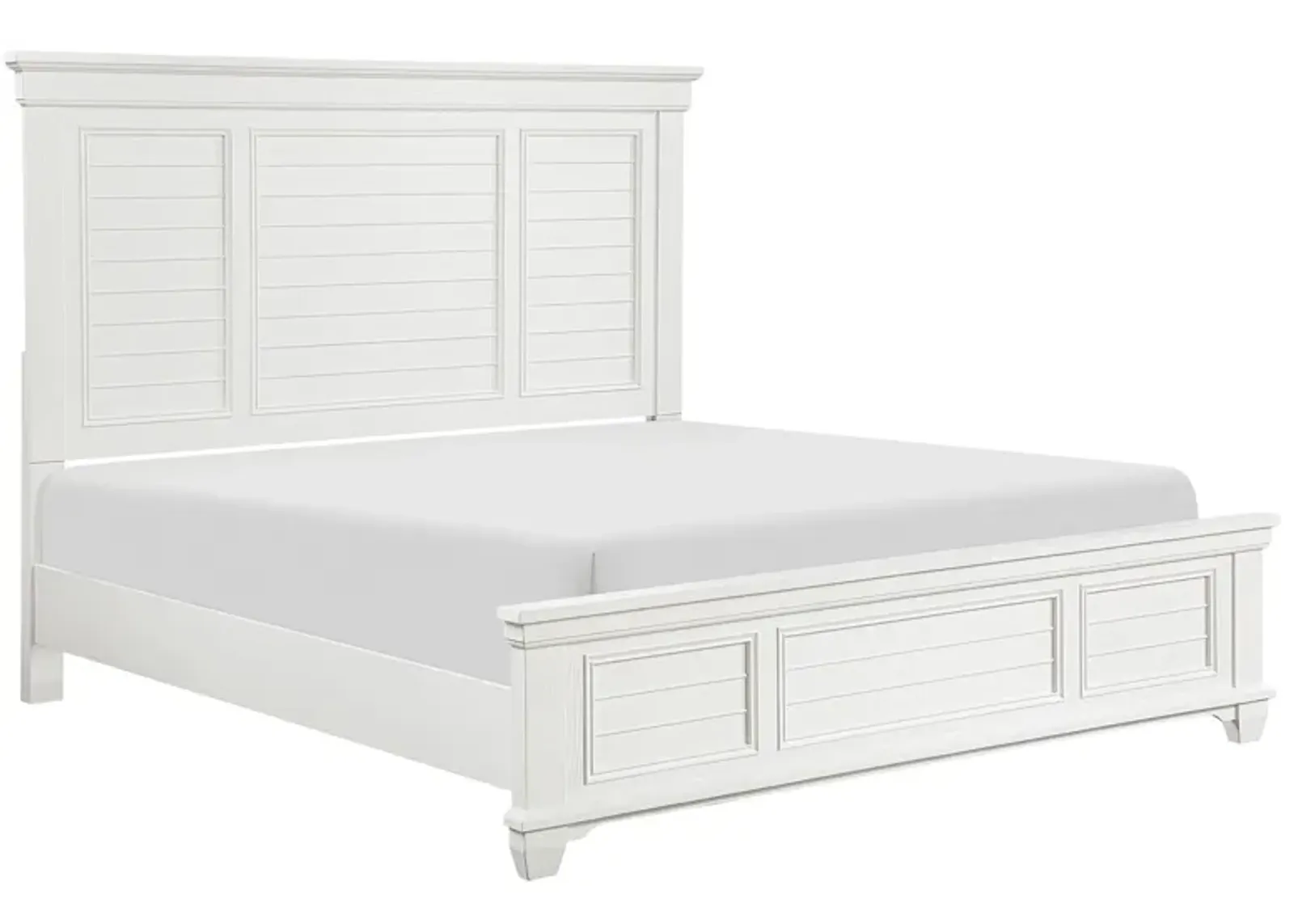 Lafollette Eastern King Bed in White by Homelegance