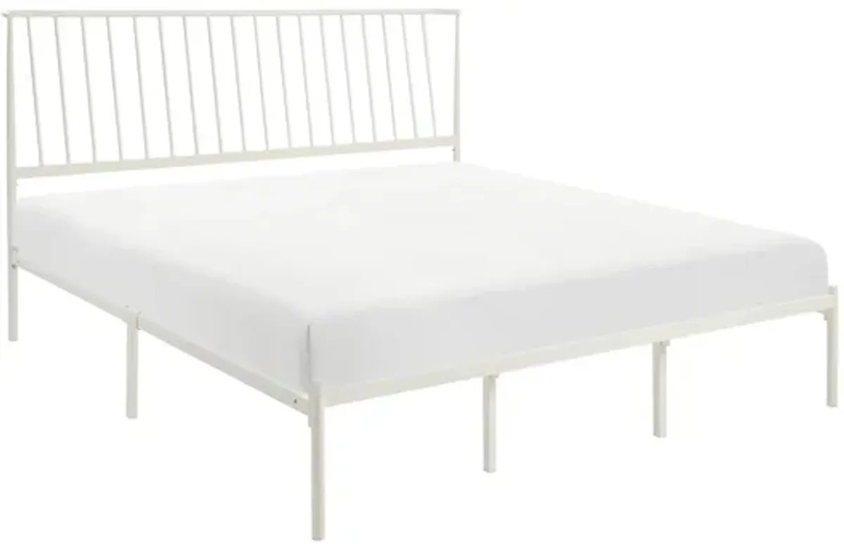 Fawn Queen Metal Platform Bed