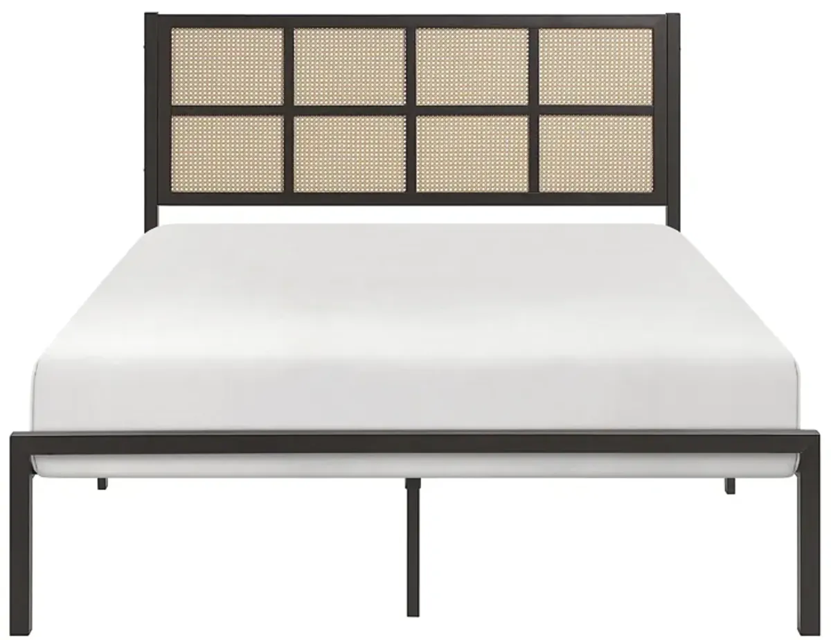 Brewster Eastern King Platform Bed in Dark Bronze by Homelegance