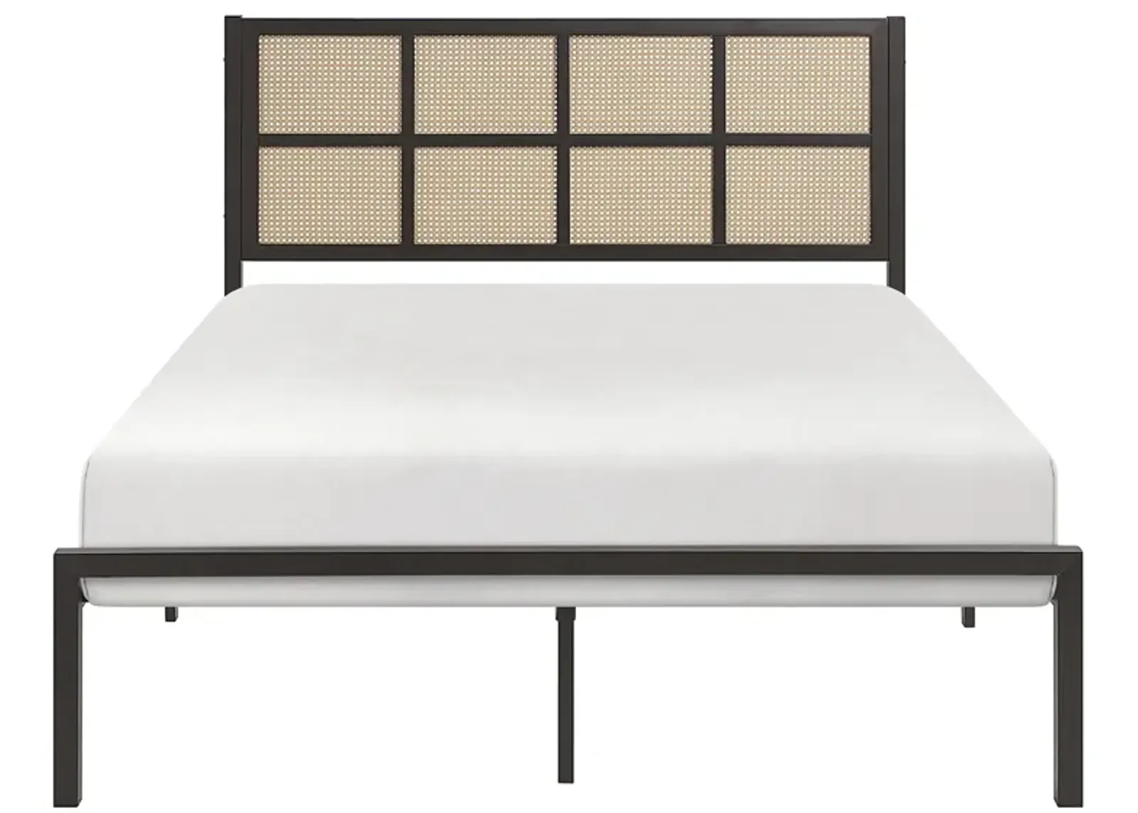 Brewster Eastern King Platform Bed in Dark Bronze by Homelegance