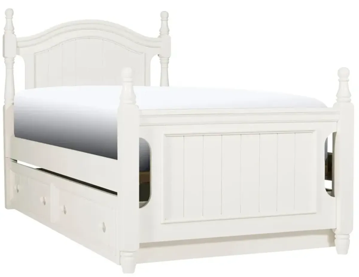 Willow Point Post Bed W/ Trundle in White by Homelegance