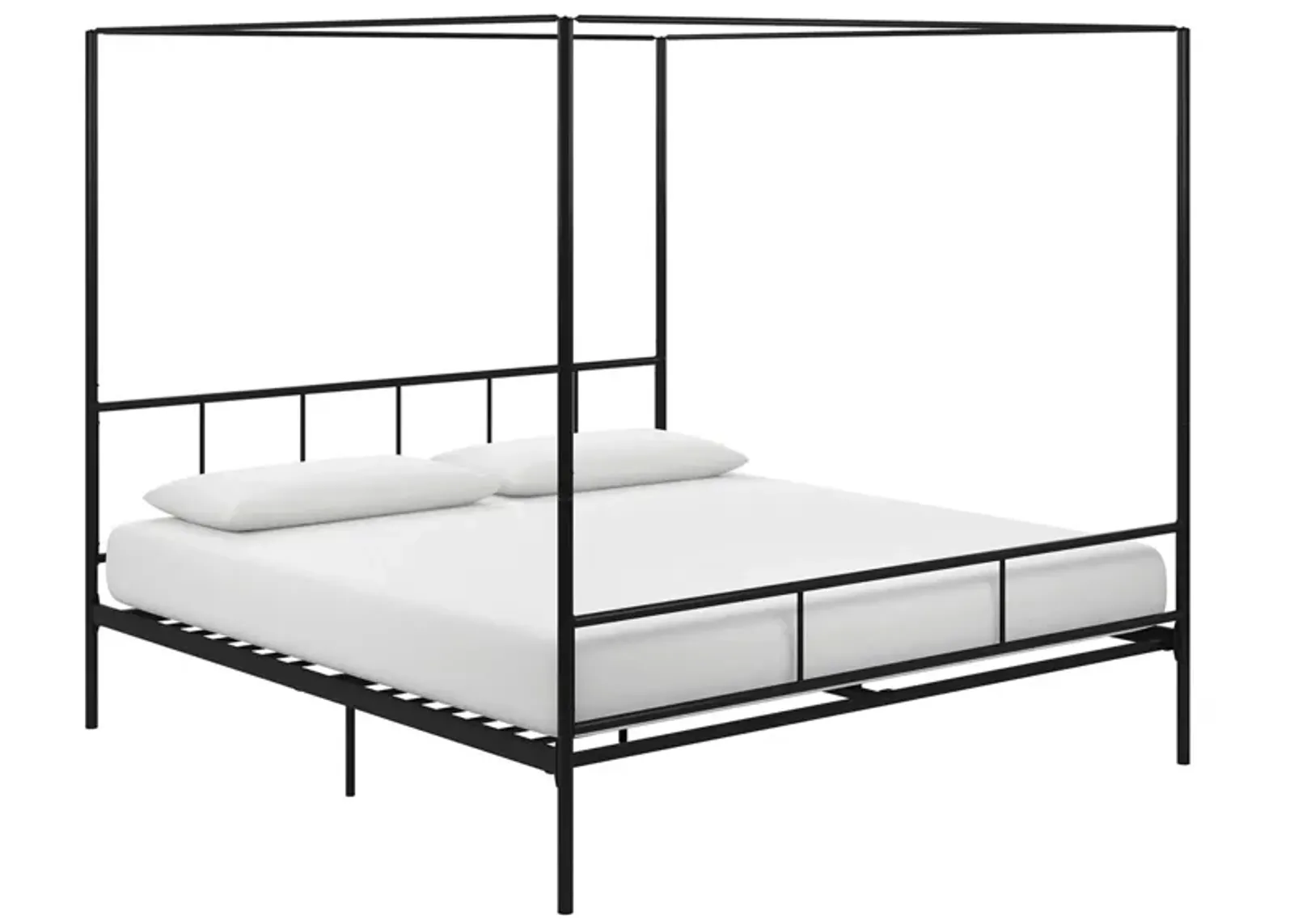 Marion Canopy Bed King in Black by DOREL HOME FURNISHINGS