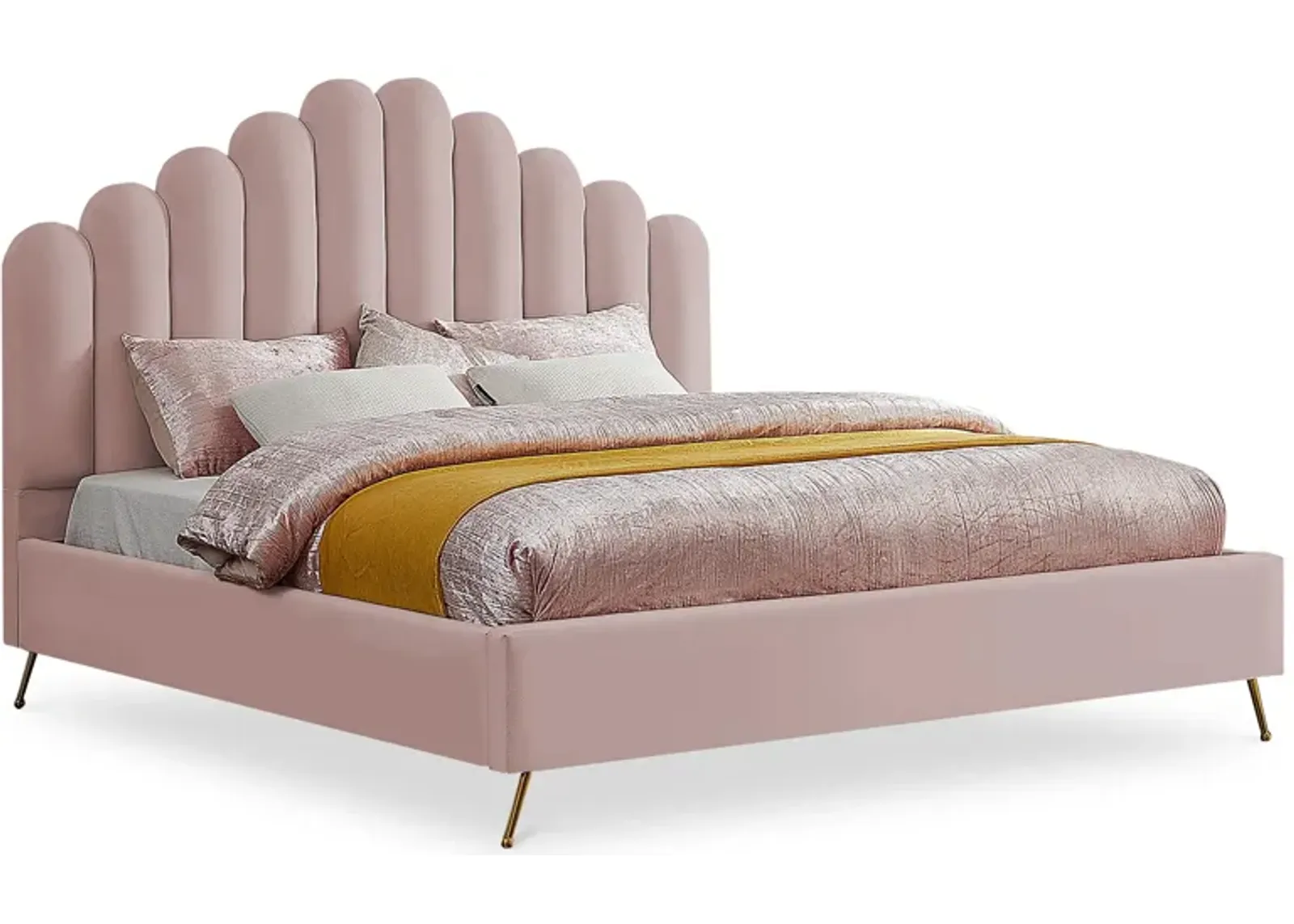 Lily Bed in Pink by Meridian Furniture