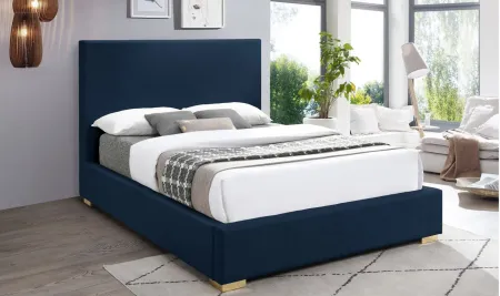 Crosby Bed in Navy by Meridian Furniture