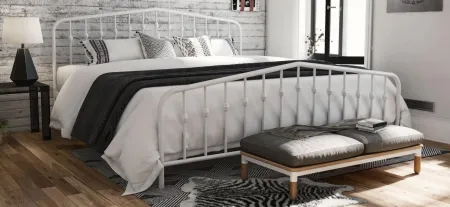 Bushwick Bed King in Off White by DOREL HOME FURNISHINGS