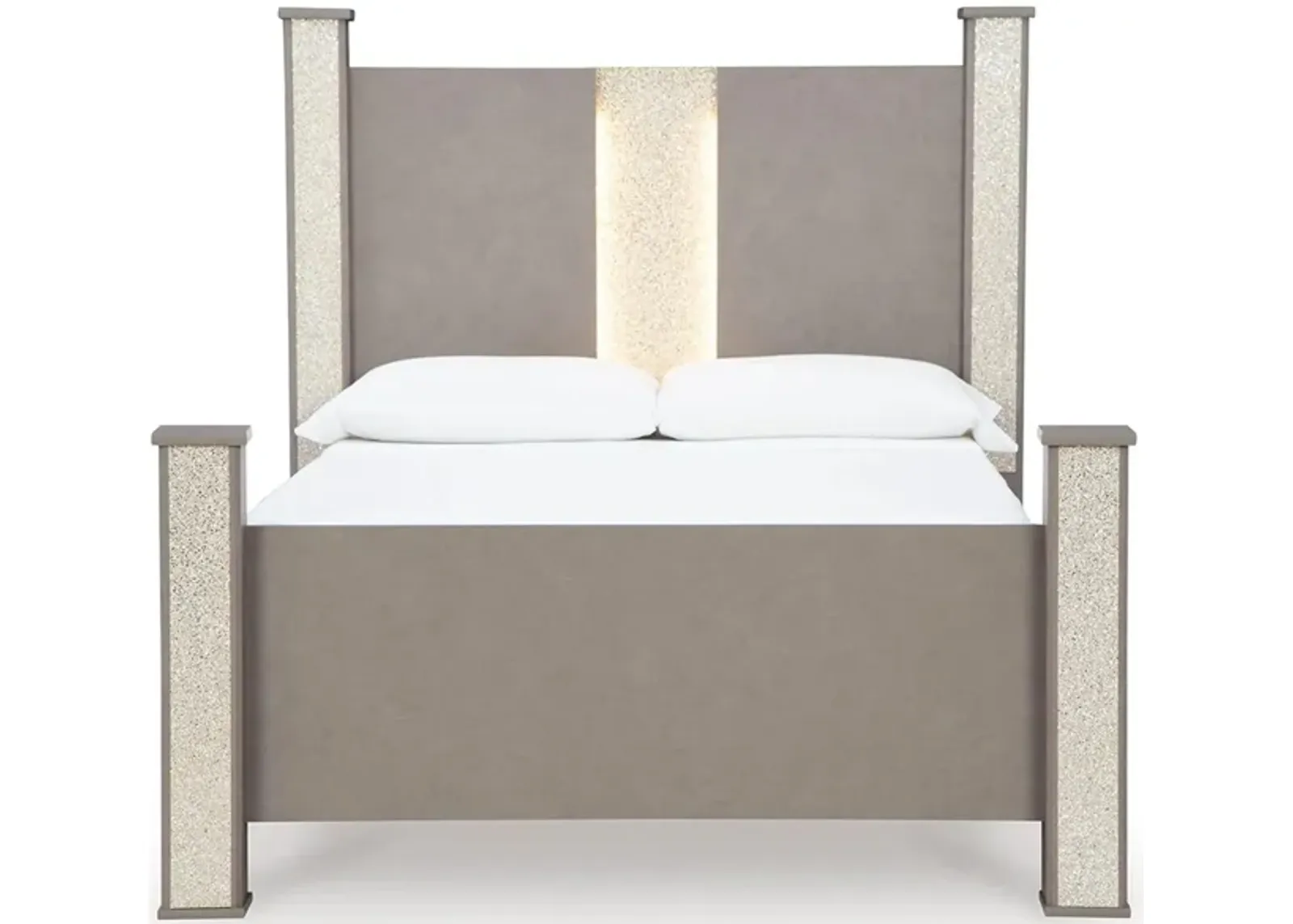 Surancha Poster Bed in Gray by Ashley Furniture