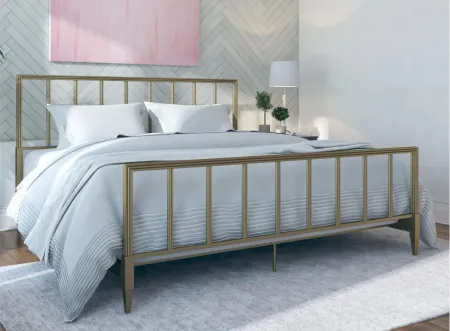 Blair King Bed in Brass by DOREL HOME FURNISHINGS