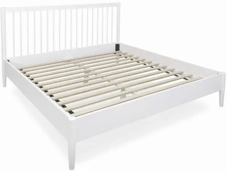 Selena King Bed in White by Unique Furniture