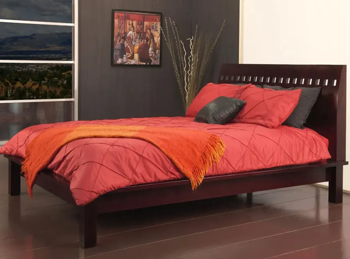 Veneto Platform Bed in Espresso by Bellanest