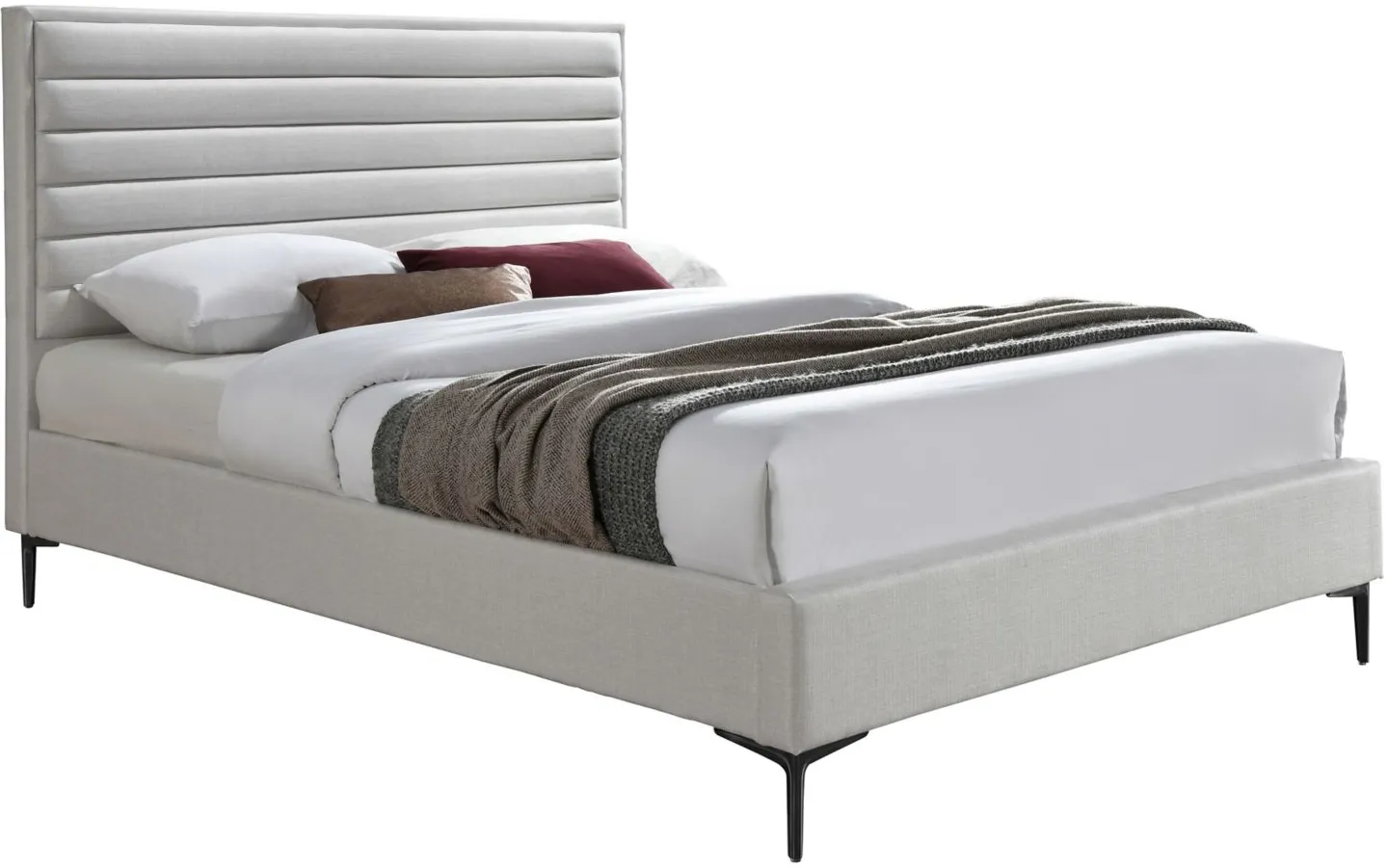 Hunter Bed in Cream by Meridian Furniture