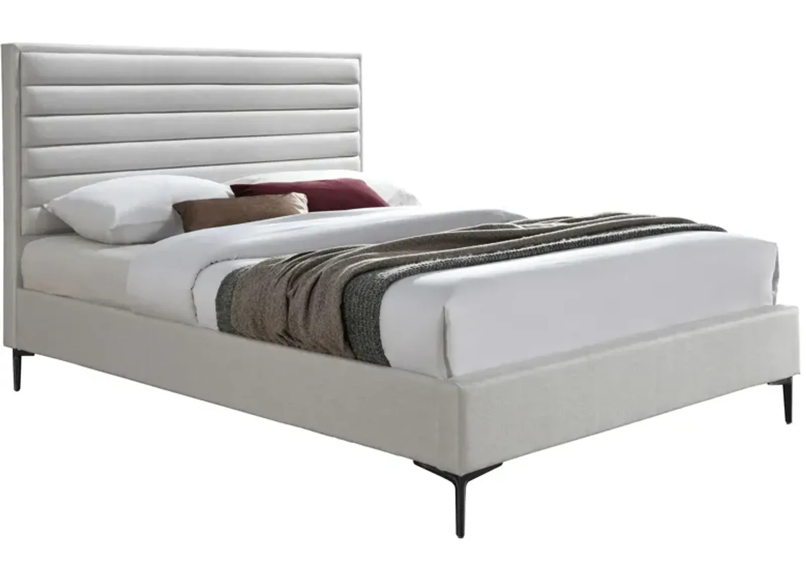 Hunter Bed in Cream by Meridian Furniture