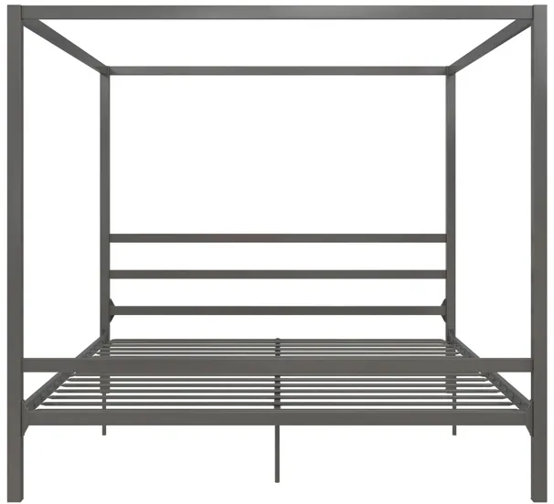 Cara Canopy Bed King in Gray by DOREL HOME FURNISHINGS