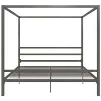 Cara Canopy Bed King in Gray by DOREL HOME FURNISHINGS