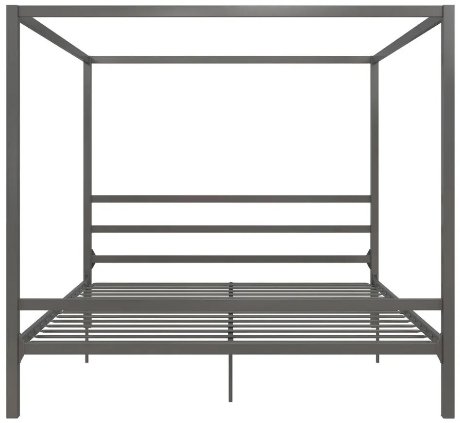 Cara Canopy Bed King in Gray by DOREL HOME FURNISHINGS