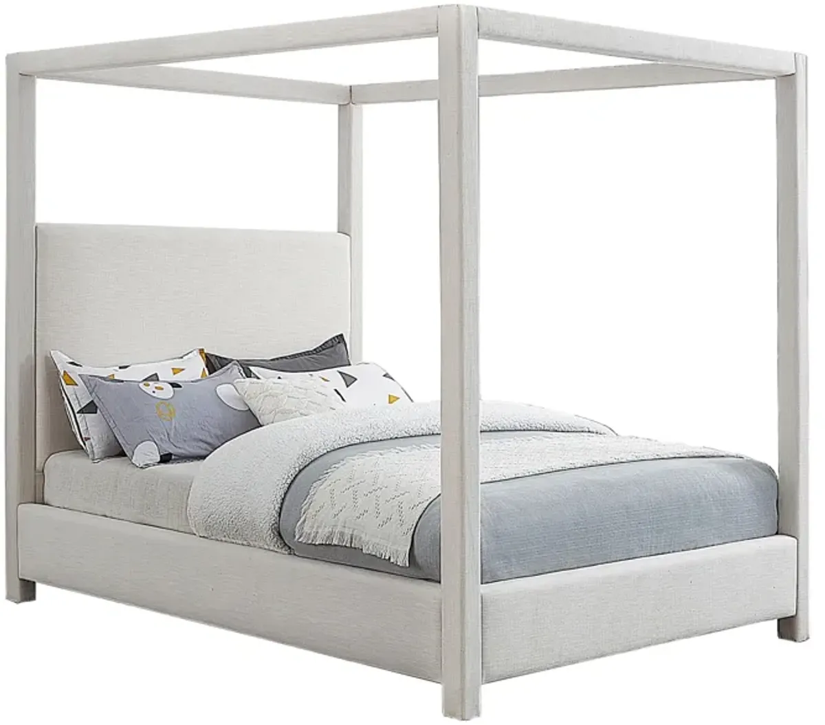 Emerson Bed in Cream by Meridian Furniture