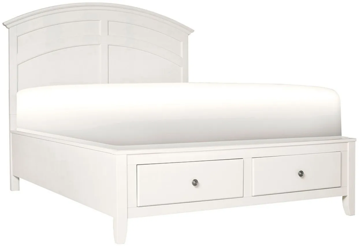 Kylie 4-pc. Platform Storage Bedroom Set in Cream by Bellanest