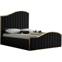 Jolie Bed in Black by Meridian Furniture