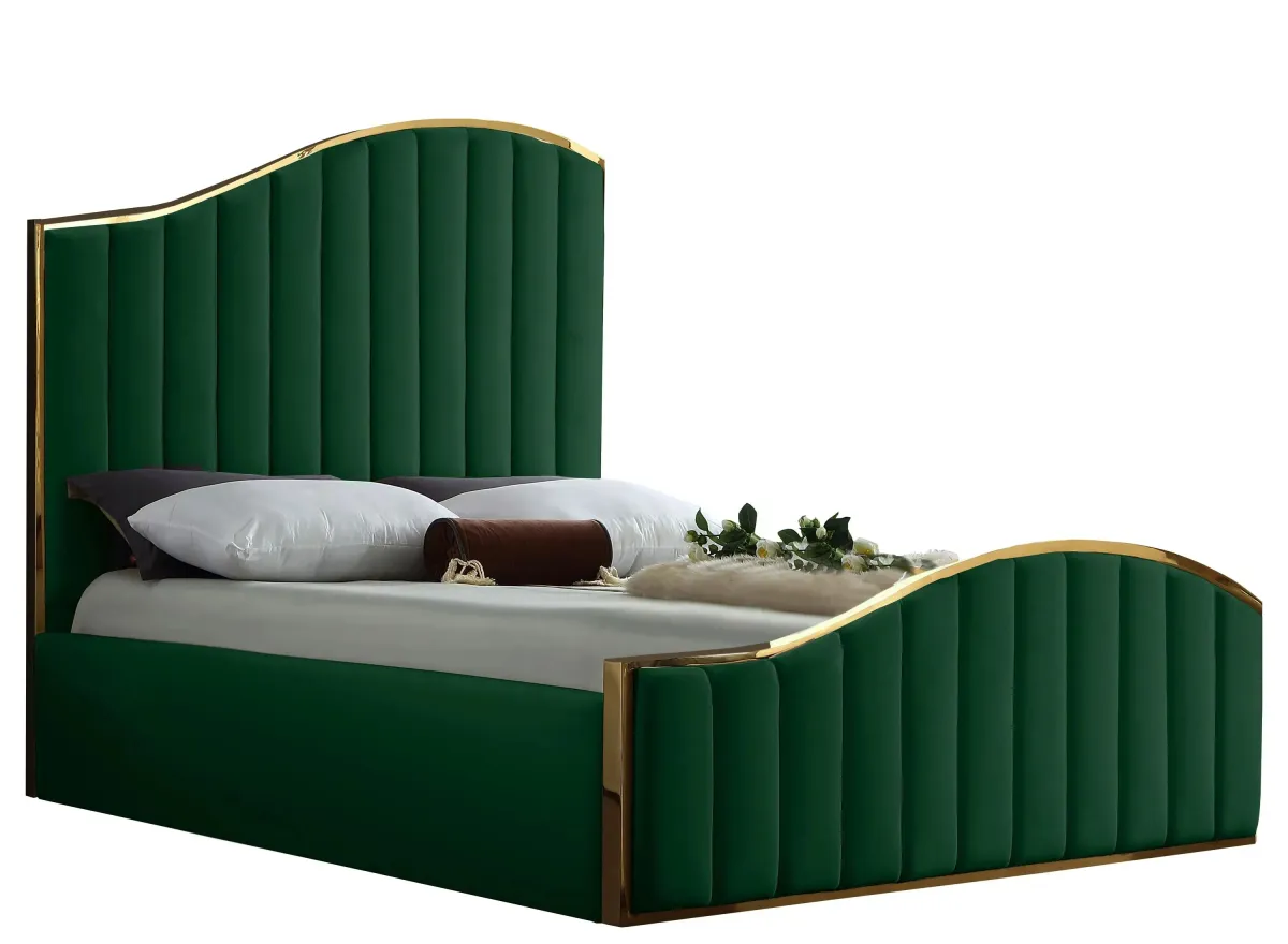 Jolie Bed in Green by Meridian Furniture